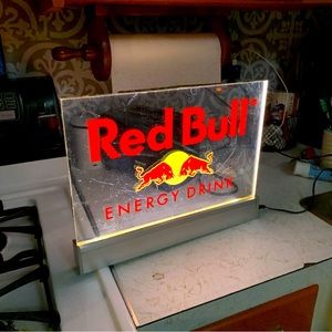 Vintage Red Bull Energy Drink Lighted LED Sign Everbrite